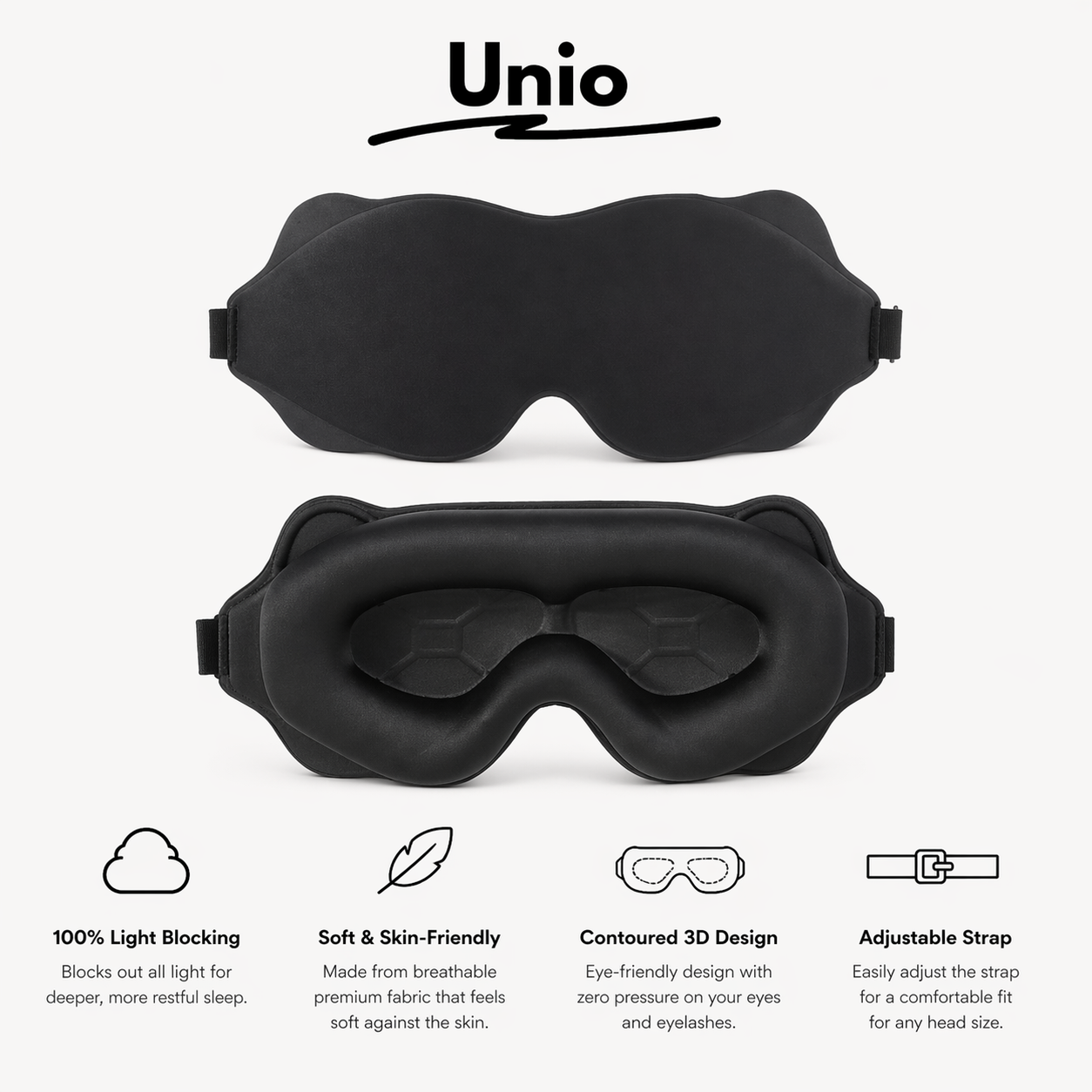 Unio Sleep Mask – Sleep Deeper, Wake Better